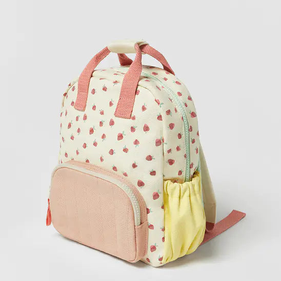 New Cotton fluff Colorful Dopamine Strawberry Kids Backpack