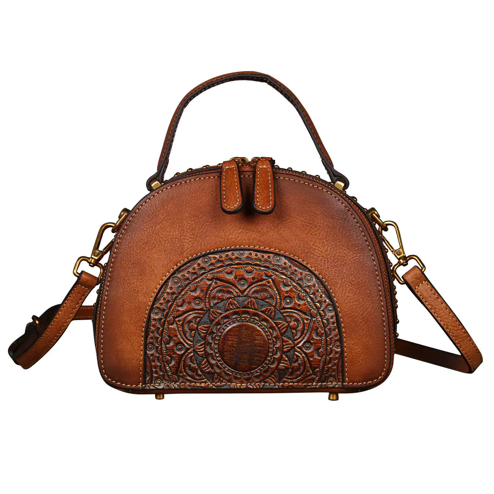 Multifunctional Vintage Leather Crossbody Tote Bag, Case, luggage