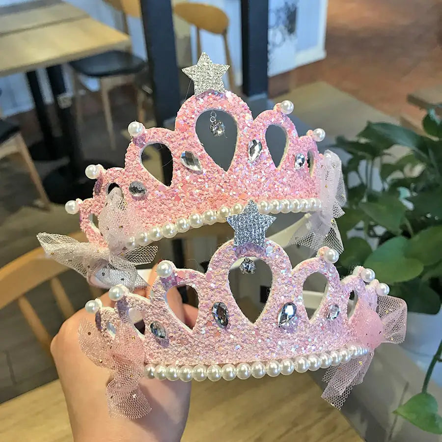 New Sequined Crystal Crown for Girls' Hair Accessories