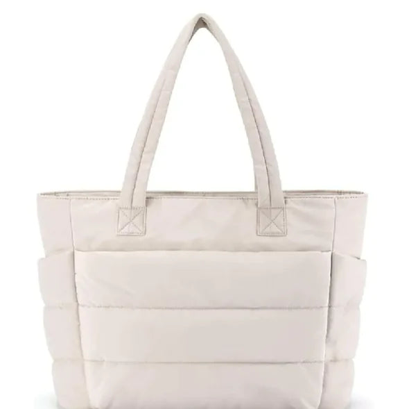 Lightweight Puffy Travel Tote Bag, Handbag case for laptop, tab, ipad