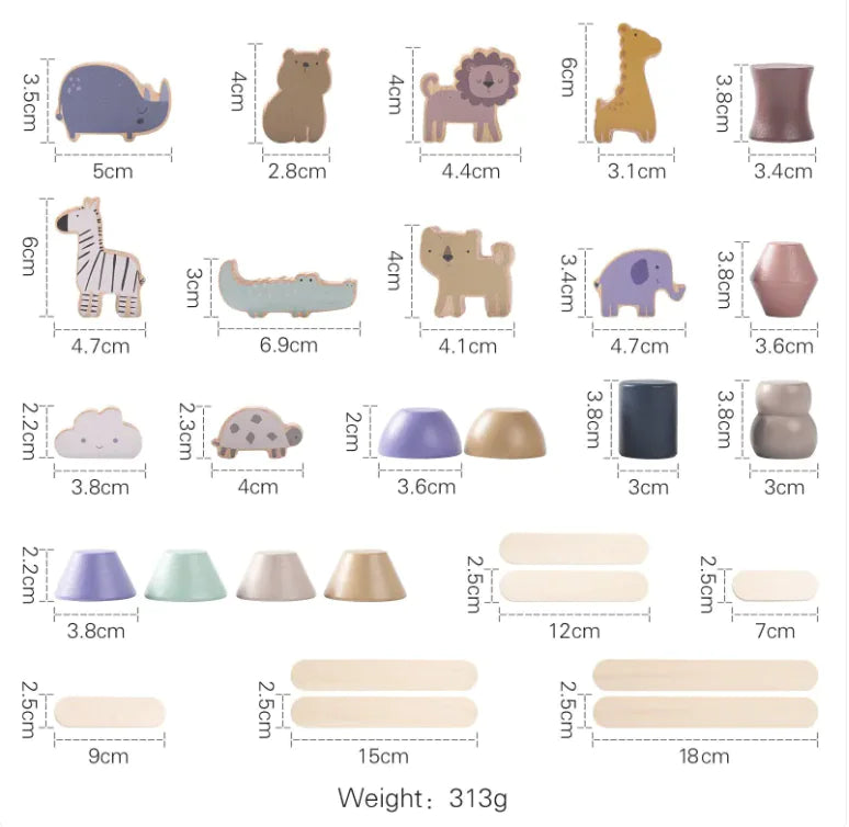 Children's Early Education Wooden Cognitive Toys