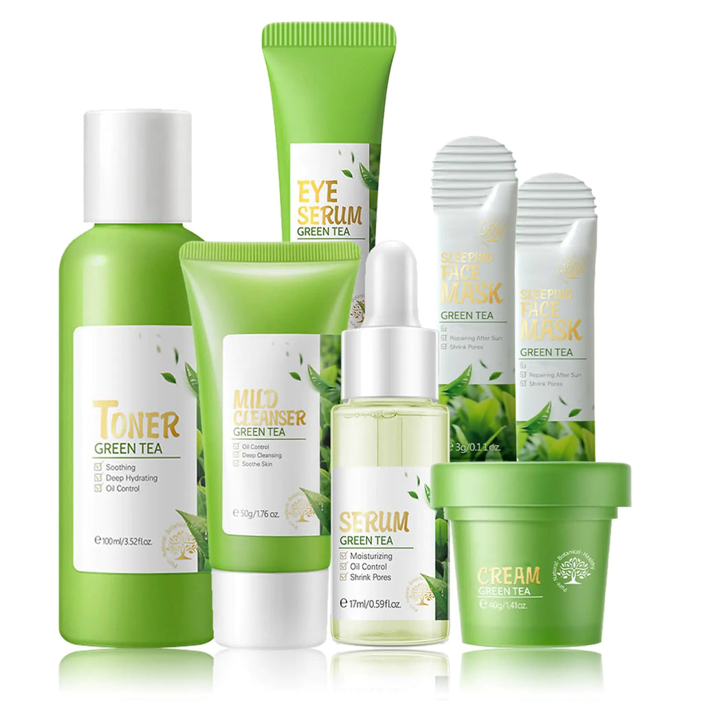 Green tea Essence Skincare Kit: Complete Routine for Women