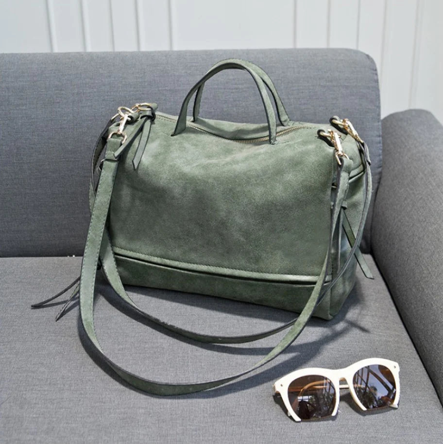 Suede Motorcycle Tote Bag, laptop/tablet unisex