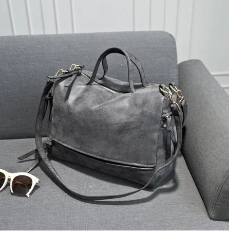 Suede Motorcycle Tote Bag, laptop/tablet unisex